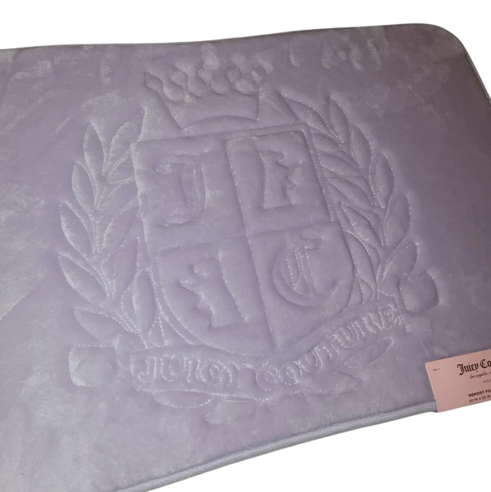 Juicy Couture Lavender Memory Foam Bath Rug - 20x32